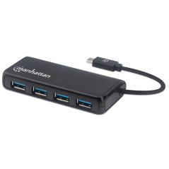 Conector Múltiple de 4 Puertos para USB MANHATTAN 164924