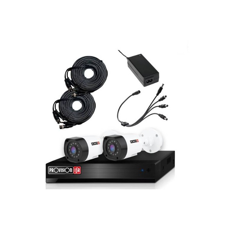 Kit de videovigilancia PROVISION-ISR PAK2LIGHTCC2MP-28