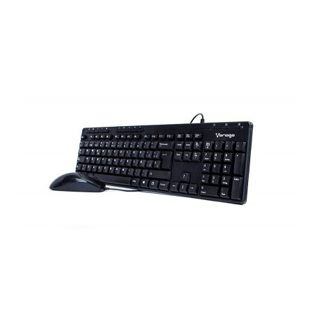 Kit de Teclado y Mouse VORAGO KM-104