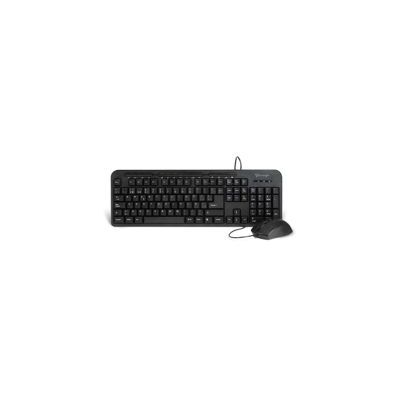 Kit de Teclado y Mouse VORAGO KM-107