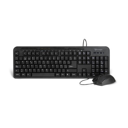 Kit de Teclado y Mouse VORAGO KM-107