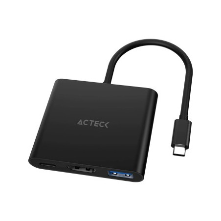 Adaptador 3 en 1 USB-C ACTECK AH445