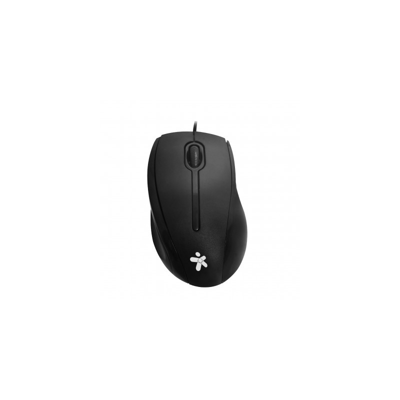 Mouse Alámbrico Negro Stylos STPMOA7B