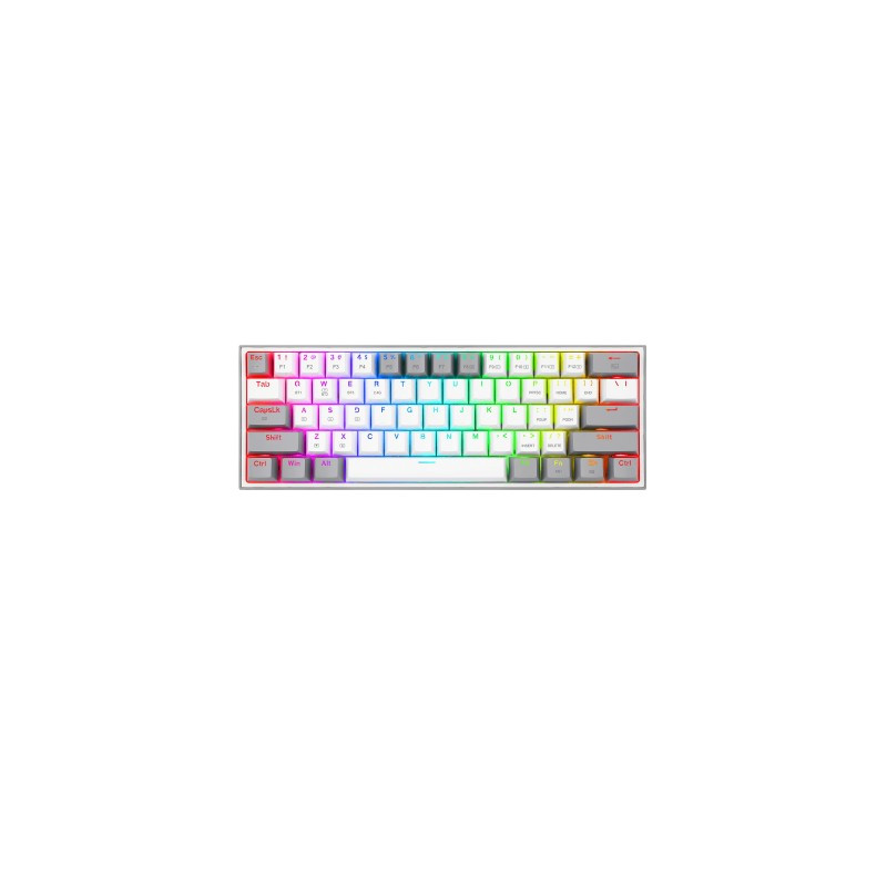 Teclado Mecánico Redragon Fizz Pro White/Gray